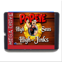 Pop eye in High Seas High-Jinks MD 16 Bit Game Card For Mega Drive