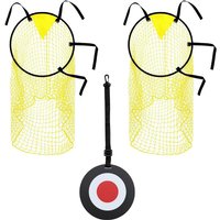 1/2pcs Soccer Training Shooting Net Equipment Football Youth Free Kick Practice Shooting Soccer Topshot Training Target Net Goal