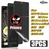 3Pack Anti Spy Hydrogel Film For OPPO Reno 15C 15F 15 Pro Max 15 Pro Mini Privacy Screen Protector For OPPO Reno 15F 5G 15FS 5G