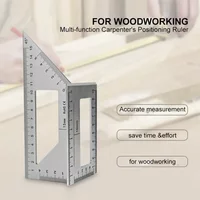 Multifunction T-Type Woodworking Gauge Ruler 45 90 Degree Measurement Tool Carpentry Scribe Mark Line Measuring