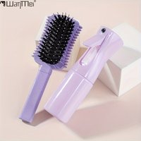 WANMEI 2pcs hair brush spray bottle set anti-static scalp massage Remove dandruff air cushion brush Special for real hair wigs