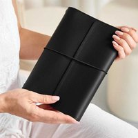 Refillable Notebook Organizer Compact Crazy Horse Leather Binder Vintage Journal Cover Vintage A5 Loose Leaf Notebook For Hobby