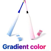 Gradient Color Tennis Racket Grip Tape Sweat-Absorbent Tennis Overgrip Tapes Anti-Slip Sweat Band Badminton Pickleball Racket