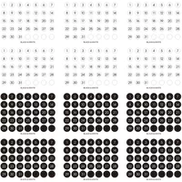 Transparent Date Stickers for Full Year 365 Days Planner Stickers Weekly Monthly Daily Book Label Index Stationery Stickers