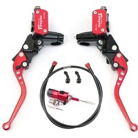 Motorcycle Hydraulic Clutch Kit Brake Master Cylinder Kit Disc Brake Lever LED For Honda Yamaha Suzuki Dirt Bike Sport