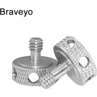 1/4-20 Inch Fixed Screw Aluminum alloy Hand Screw Camera Pan Tilt Adjustment Screw With 6 Holes