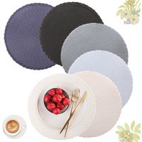 34cm runde Tischs ets Cross weave hitze beständige Tischs ets gewebte geflochtene kantige Tischs ets für Esstisch Weihnachten Hochzeit nach Hause
