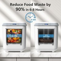 Large Capacity Odorless Smart Electric Kitchen Food Waste Composter, Household Food Waste Disposal & Treatment Machine