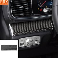 For Mercedes-Benz GLE W167 2019-2024 Real Carbon Fiber Sticker Driver Dashboard Panel Cover Car Accessories Interior decorative