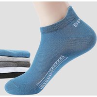 5Pairs High Quality Men Ankle Socks Breathable Cotton Sports Socks Mesh Casual Athletic Summer Thin Cut Short Sokken Size 38-45