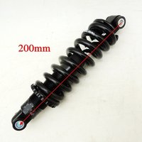 Mountain Bike Rear Shock Absorber 200mm Travel 600LBS Spring Rate for Downhill and Riding Black Steel Construction