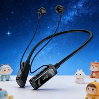 New Long Endurance LED Bluetooth Earphones HiFi Sound Earbuds Wireless Headphone Sports Gamer Neckband Neck-hanging Headsets