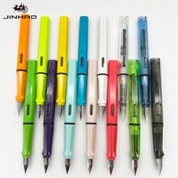 10/5 PCS JINHAO 619 Fountain Pen High Quality Colors Student F EF Nib Ink Pen Calligraphy Pen Stationery School Office Supplies