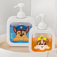 Cartoon PAW Patrols Transparent Soap Dispenser Refillable Portable Empty Bottle Shower Gel Detergent Dispensing Bottle Home Gift