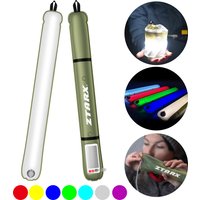 Solar USB Charging Built-in Battery Inflatable LED Tube Light IP66 Waterproof Folding Magnetic Fill Light for Car Camping
