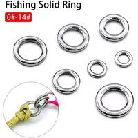 New Durable 4mm-12mm Fishing Solid Ring 304 Stainless Steel Heavy Duty Jigging Ring Lure Connector Fishing Tackle Accessories
