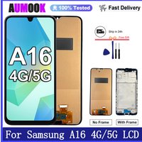 New Display For Samsung Galaxy A16 4G/5G LCD Display Touch Screen For Samsung A165F A165M A166B A166P A166E Display Replacement