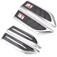 Car Body Decoration False Wind Mouth Side Modification Electroplated Wind Mesh Blade Fender Sticker Exterior Decorative Sticker