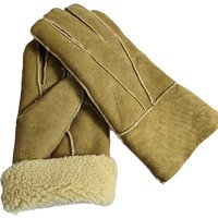 AliExpress NONE Genuine Sheepskin Gloves Winter Thick Warm Gloves Outdoor Cycling Glove