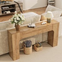 120cm/160cm Console Table Wooden Rectangular Sofa Table Behind The Couch Farmhouse Entry Table for Foyer Hallway Bedroom