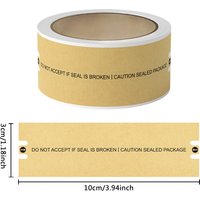 100pcs Tamper-Proof Sealing Stickers Security Labels for Packages Mail Documents,3 x 10cm