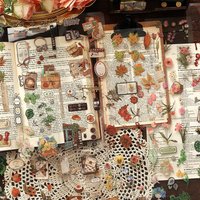 20pcs/lot Kawaii Scrapbook Stickers Memory Voyage DIY Journaling Scrapbooking Supplies Decorative Stationery Sticker