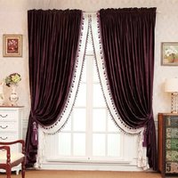 Italian Velvet Curtains for Living Room Bedroom Kitchen American ultra-soft Curtain Solid Color Thickening Custom Window Screen