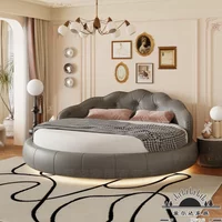 Double Modern Bed Luxury King Size Bedroom Girls Design European Bed Simple Sleeping Princess Muebles Lounge Suite Furniture