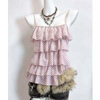 Japanese Casual Retro Vest Women Y2K Halter Sleeveless Slim Tops Sweet Streetwear Female Chic