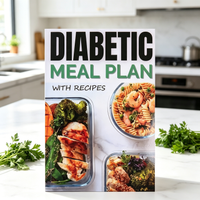 Low-Carb Blood Sugar Meal Planner, Healthy Food List with Glycemic Chart, Recipes, Shopping List & Nutrition Log