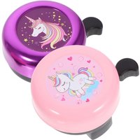 AliExpress NONE 2PCS Cute Bike Bells Unicorn Design for Handlebars Girls' Kids' Adult Bikes Scooters Bicycle Accessory