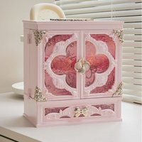 Acrylic Jewelry Display Boxes Necklace Rings Storage Case Large Capacity Jewellery Packaging Box Necklace Organizer Cases