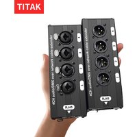 RJ45 CAT5 with Shielded to 4 Channel 3Pin XLR Male/Female Connector Multi Network Receiver Cable for Stage Recording Studio