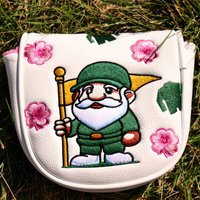 Putter Cover 1PC, Magnetic Golf Club Headcover, Cute Cartoon Embroidery, Plush Lining, Scratch-Resistant PU Protection.