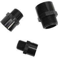 1/2 3/4 1“ Male Thread Black PVC Adapter 20/25/32mm Water Pipe Connector Aquarium Tube Joints Garden Irrigation Fittings