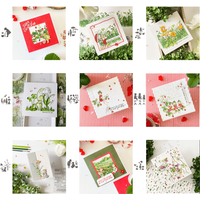 2026 New Arrival Summer Flower Flower Character Theme Metal Cutting Dies for DIY Scrapbooking Card Making Stencils Photo Albums