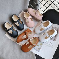 Frühling Herbst Kinder Schuhe T Strap Leder Schuhe Für Mädchen Jungen Nicht-slip Kleinkinder Mary Janes Baby Kinder Schnalle strap Wohnungen