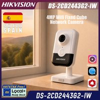 DS-2CD2443G2-IW Hikvision Local+ kamera cube stała Wi-Fi 4MP 2.8mm, Digital WDR, IR 10m, klasyfikacja człowiek/pojazd, wbudowane audio dwukierunkowe, slot karty 512GB, PoE