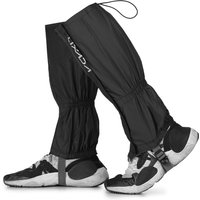 Lixada One Pair of Gaiters Outdoor Unisex Zippered Closure Wear and Water Resistant Cloth Gaiters Leggings Cover for Biking