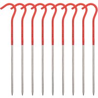 TiTo 8pcs/12pcs 3.0*165mm Titanium alloy Tent Pegs Camping Hiking Ultralight Tent Nail Stakes Tent Accessories Travel backpack
