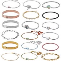 S925 Silver New Watch Chain Gold Sapphire Tassel Gold Purple Flower Love Bracelet Simple and Exquisite Snake Bone Chain