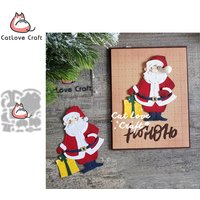 Catlove Santa Claus Gift Christmas Metal Cutting Dies Scrapbooking Stencil Die Cuts Card Making DIY Craft Embossing New Dies For