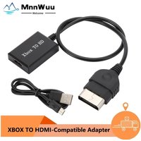 MnnWuu XBox to HDMI-compatible Video Converter Adapter HD 1080P/720P With USB Power Cable For Models Of Original Consoles
