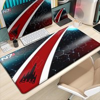 HD Printing Gaming Mass Effect N7 Mouse Pad Large Non-slip Rubber Mousepad Gamer Laptop Computer PC Office XXL Keyboard Desk Mat