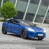 1:24 Model 3 Car Toys Alloy Diecasts Metal Vehicles Car Model With Sound Light Vehicle Toys For Children Gifts Collection image 4