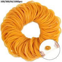 Yellow Rubber Bands for Office & Packaging,40mm Elastic Latex Bands for Office Packaging, Assorted Quantities for Stationary