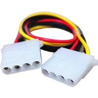 IDE 4PIN Molex Power Cable Big 4Pin Female to 4 Pin Female Convert Adpater Extend Wire for PC Hard Drive Optical Drive Cord