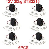 6PCS STS3215 12V 30KG High Torque Smart RC Servo TTL Serial Bus Robot Servo Motor for SO-ARM100 Teaching Robotic Project Feetech