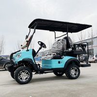 Wholesale Direct Sales Chinese 48V 60v 4 Wheel 4 Seater Custom Premium Seats Golf Buggy Electric Cart With Headlights