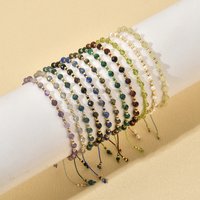 ZMZY Vintage Dainty Stone Beaded Chain Stack Gemstone BOHO Trendy Handcrafted Bracelets Gifts for Women Men